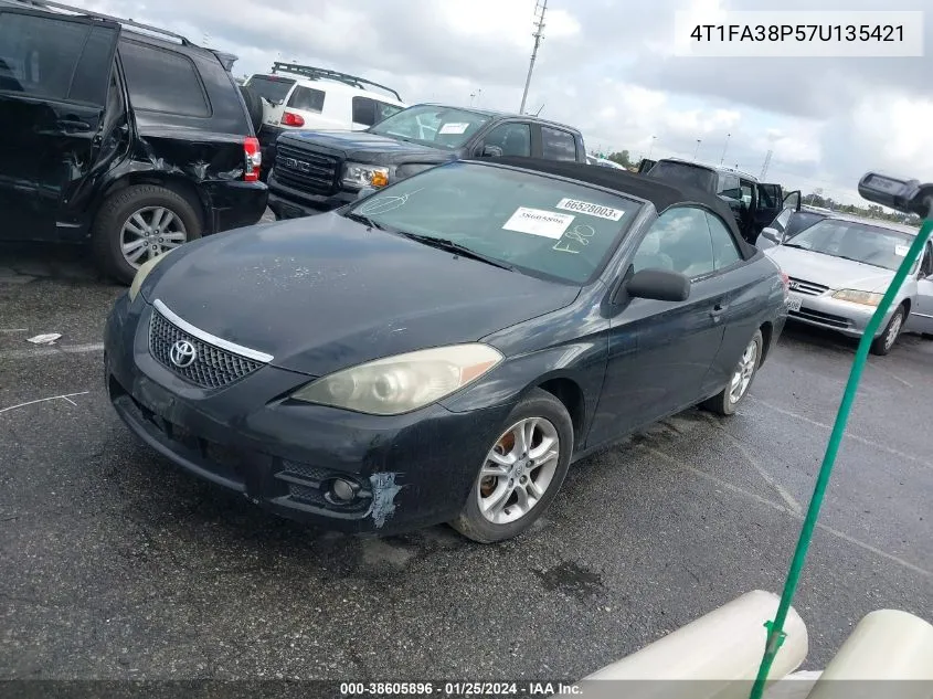 2007 Toyota Camry Solara Se VIN: 4T1FA38P57U135421 Lot: 38605896