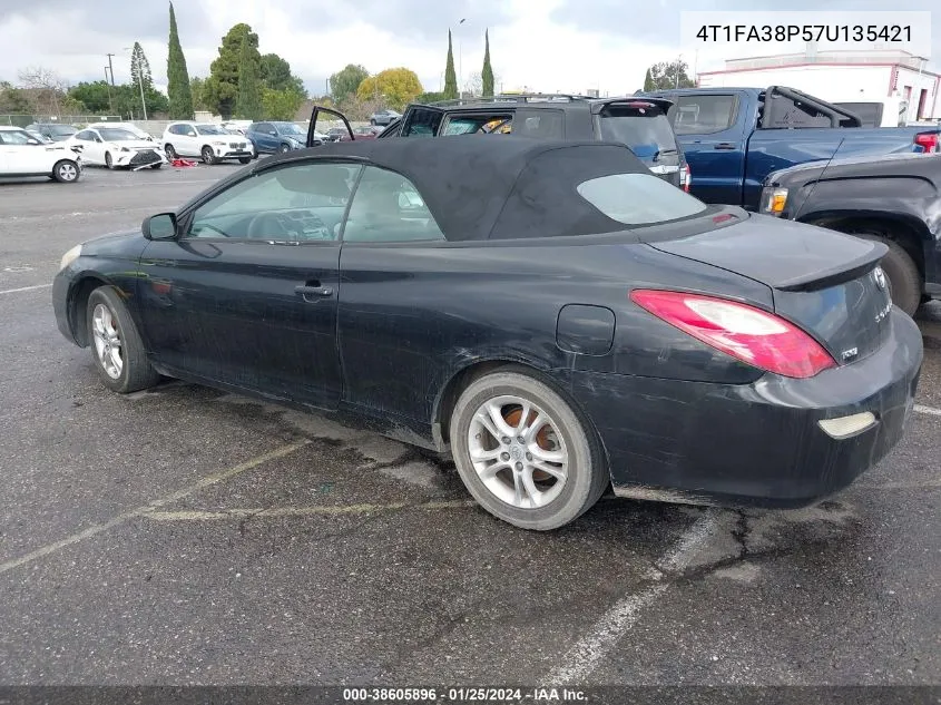 2007 Toyota Camry Solara Se VIN: 4T1FA38P57U135421 Lot: 38605896