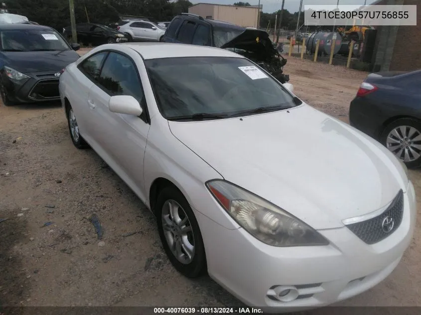 4T1CE30P57U756855 2007 Toyota Camry Solara Se