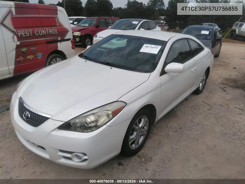 2007 Toyota Camry Solara Se VIN: 4T1CE30P57U756855 Lot: 40076039