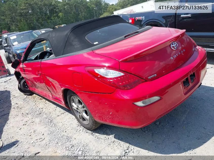 4T1FA38P27U133626 2007 Toyota Camry Solara Se