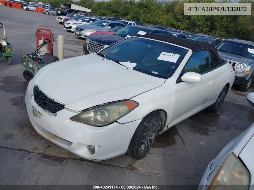 2007 Toyota Camry Solara Se VIN: 4T1FA38P97U132022 Lot: 40241174