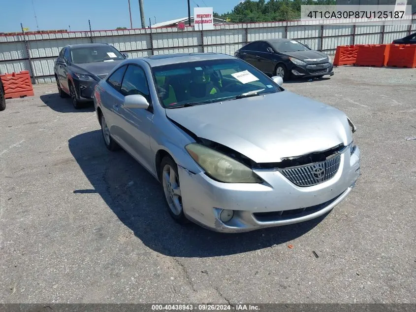 2007 Toyota Camry Solara Sle V6 VIN: 4T1CA30P87U125187 Lot: 40438943