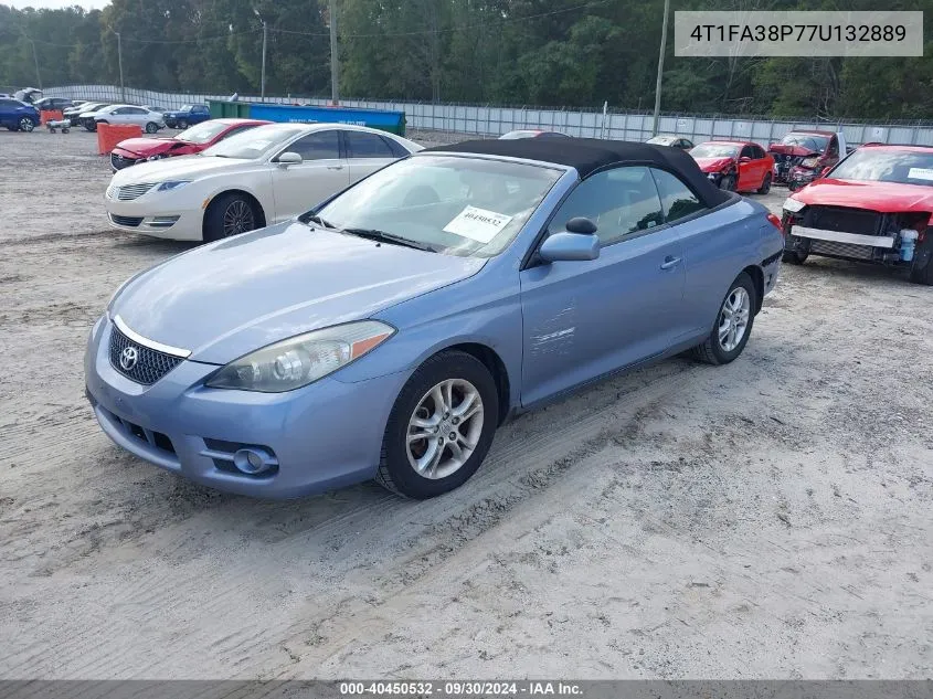 2007 Toyota Camry Solara Se VIN: 4T1FA38P77U132889 Lot: 40450532