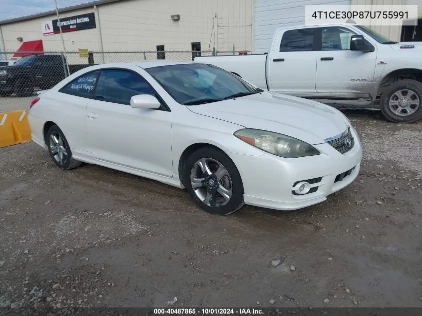 2007 Toyota Camry Solara Sport VIN: 4T1CE30P87U755991 Lot: 40487865