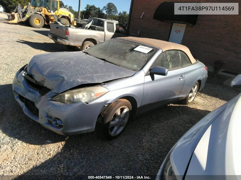 2007 Toyota Camry Solara Sle VIN: 4T1FA38P97U114569 Lot: 40547548