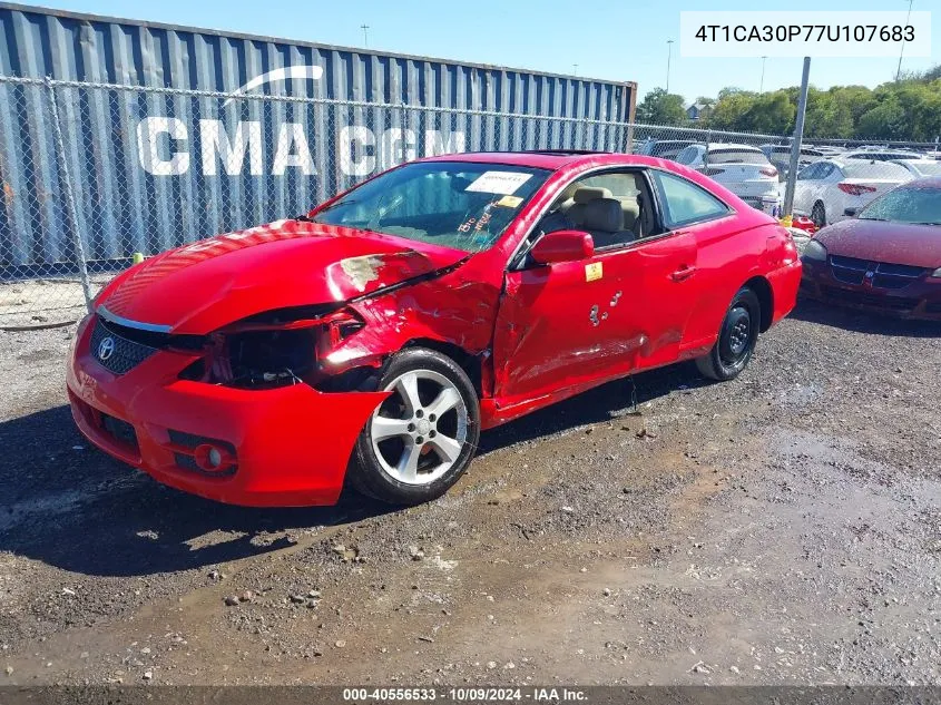 2007 Toyota Camry Solara Sle V6 VIN: 4T1CA30P77U107683 Lot: 40556533