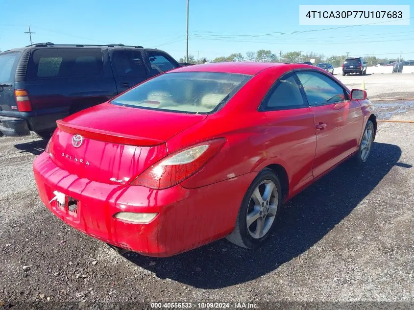 2007 Toyota Camry Solara Sle V6 VIN: 4T1CA30P77U107683 Lot: 40556533