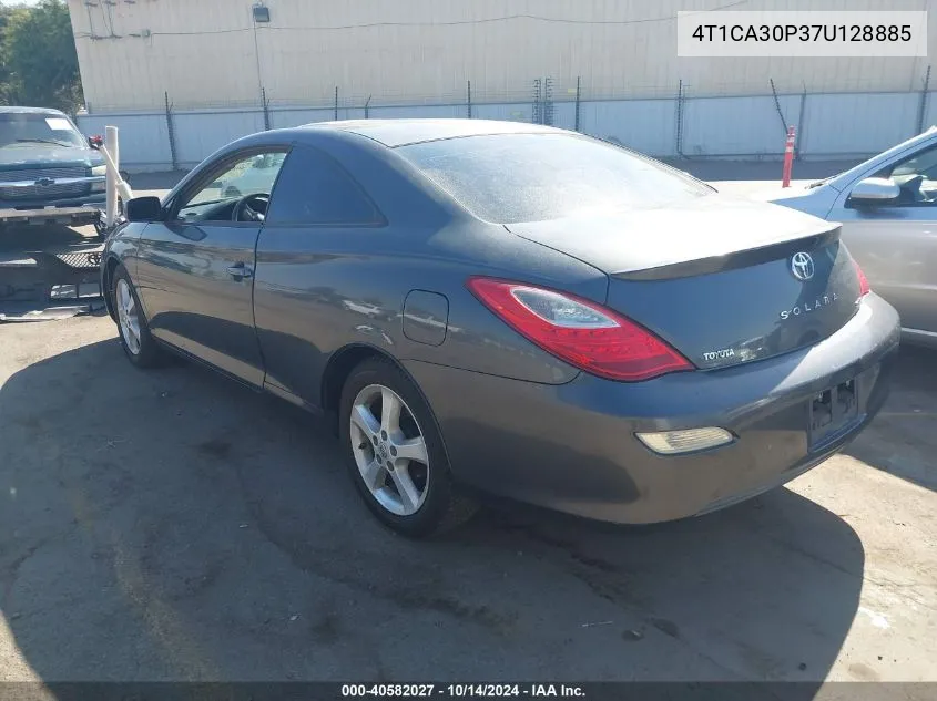 2007 Toyota Camry Solara Sle V6 VIN: 4T1CA30P37U128885 Lot: 40582027