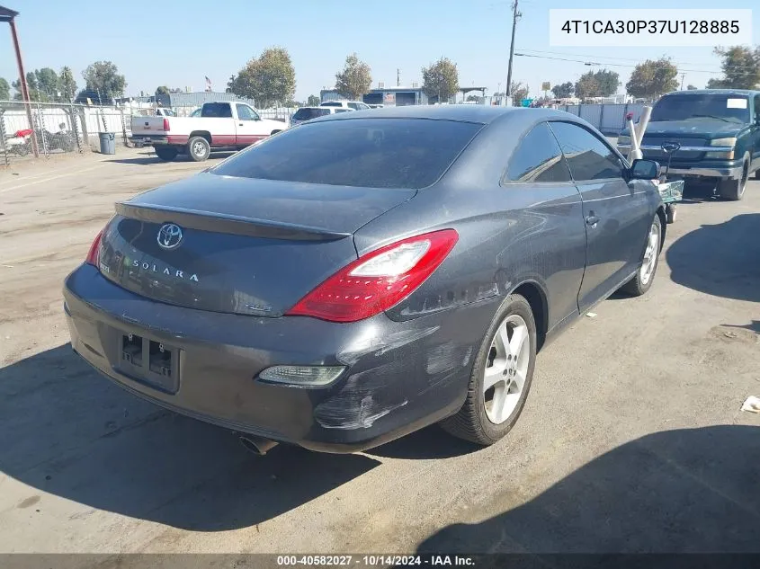 2007 Toyota Camry Solara Sle V6 VIN: 4T1CA30P37U128885 Lot: 40582027