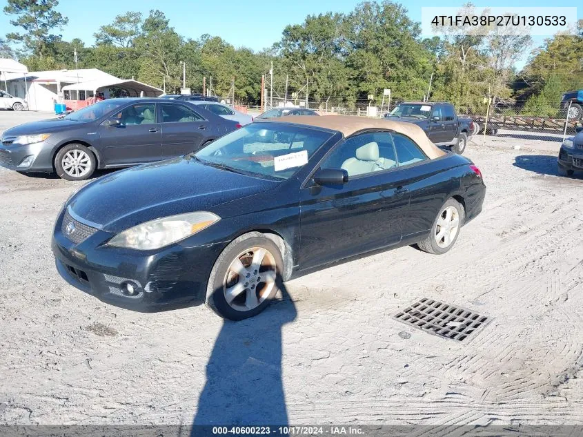 2007 Toyota Camry Solara Se/Sle VIN: 4T1FA38P27U130533 Lot: 40600223