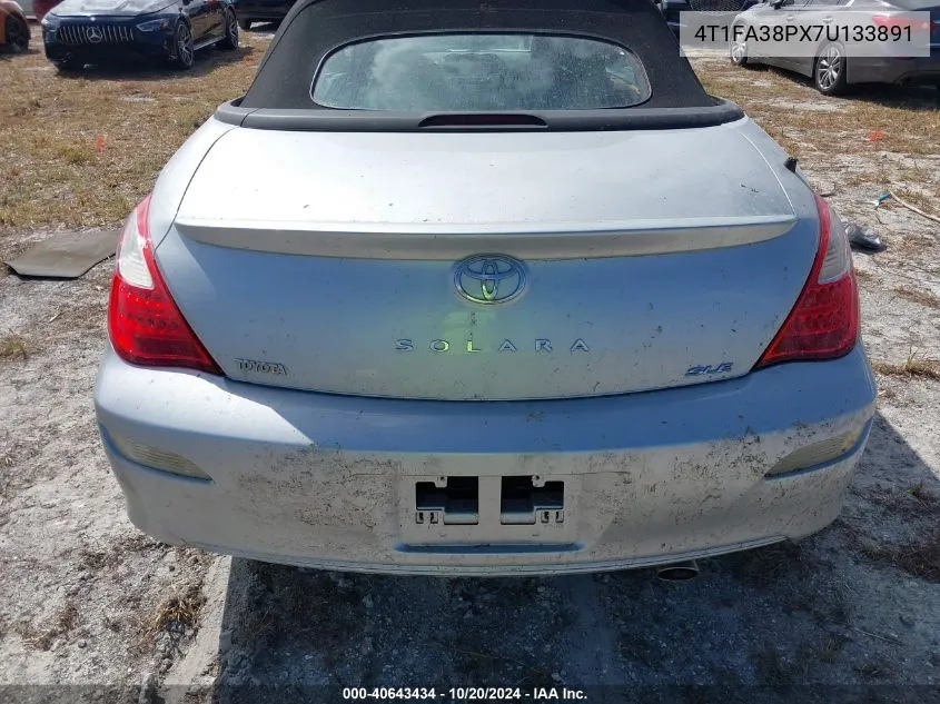 2007 Toyota Camry Solara Se/Sle VIN: 4T1FA38PX7U133891 Lot: 40643434