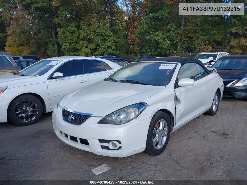 2007 Toyota Camry Solara Se VIN: 4T1FA38P97U132215 Lot: 40706429