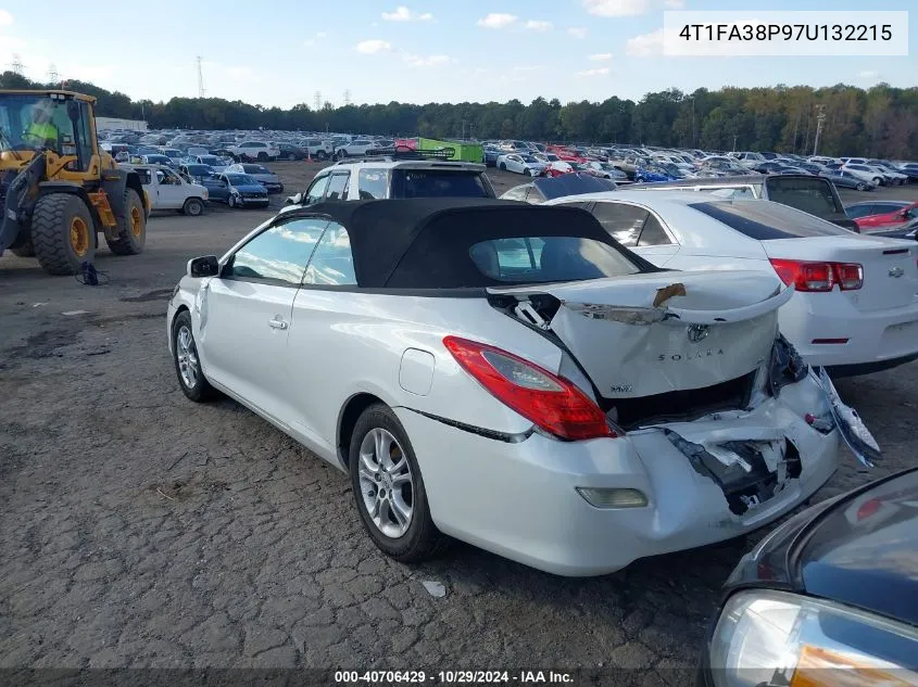 2007 Toyota Camry Solara Se VIN: 4T1FA38P97U132215 Lot: 40706429