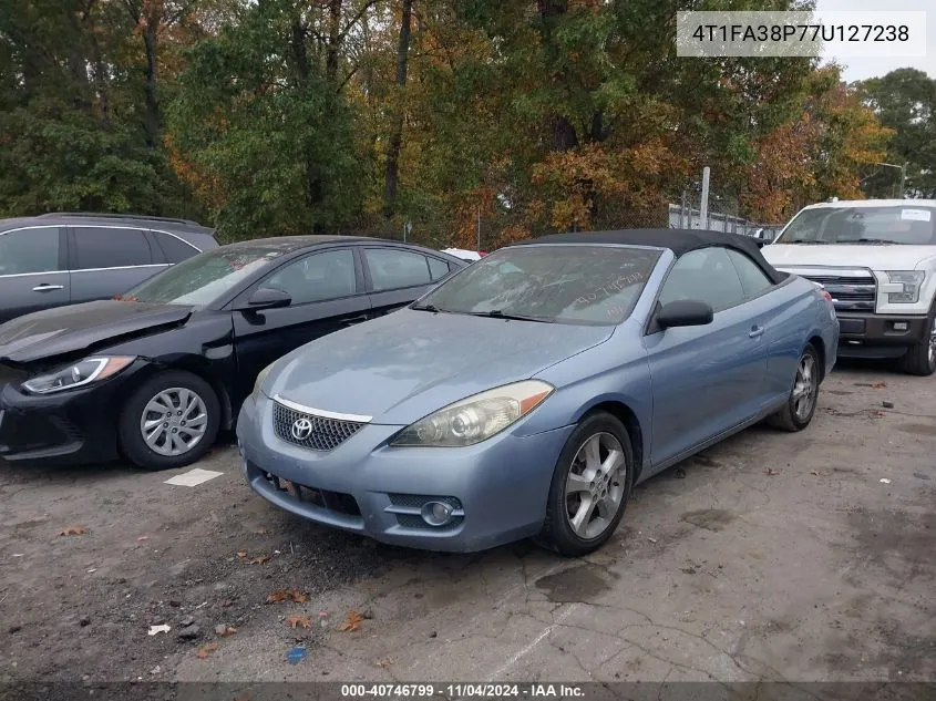 4T1FA38P77U127238 2007 Toyota Camry Solara Se/Sle