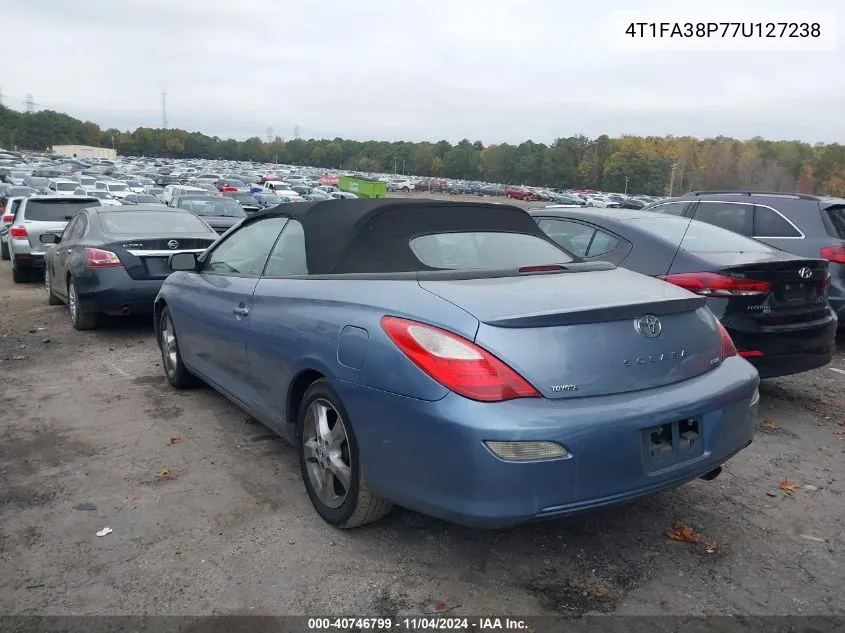 2007 Toyota Camry Solara Se/Sle VIN: 4T1FA38P77U127238 Lot: 40746799