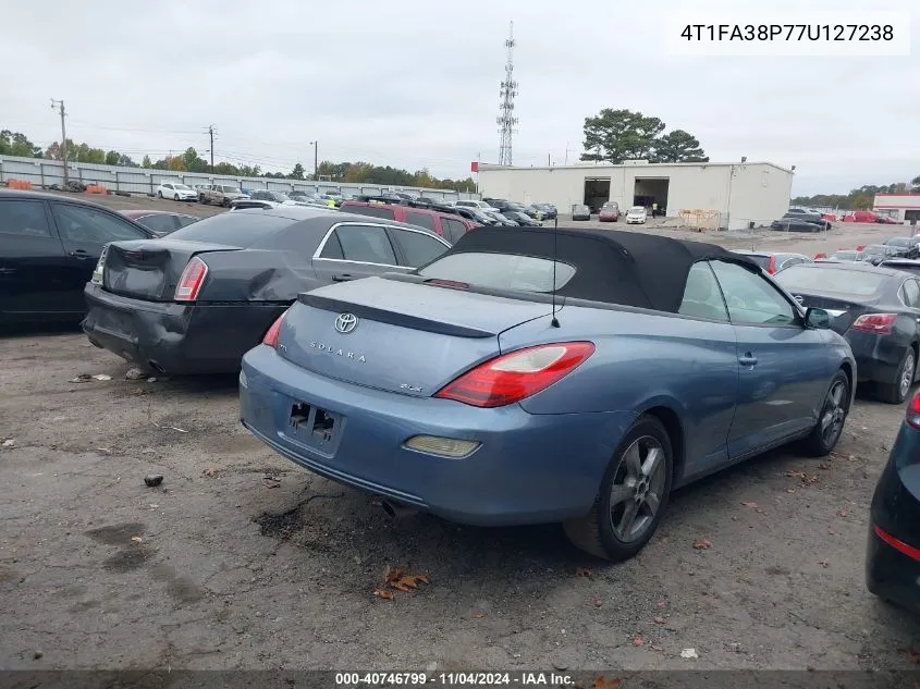 2007 Toyota Camry Solara Se/Sle VIN: 4T1FA38P77U127238 Lot: 40746799