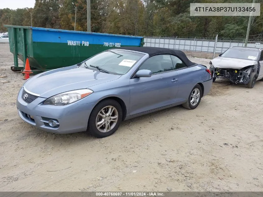 2007 Toyota Camry Solara Se VIN: 4T1FA38P37U133456 Lot: 40768697