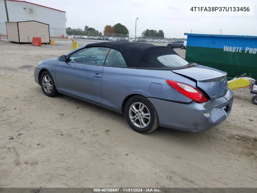 2007 Toyota Camry Solara Se VIN: 4T1FA38P37U133456 Lot: 40768697