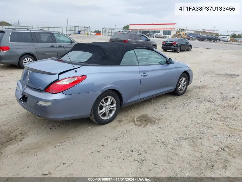 2007 Toyota Camry Solara Se VIN: 4T1FA38P37U133456 Lot: 40768697