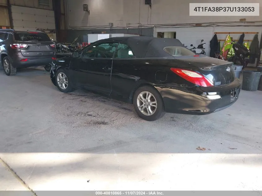 2007 Toyota Camry Solara Se VIN: 4T1FA38P37U133053 Lot: 40810865