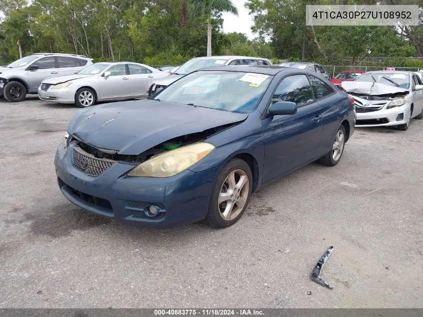 2007 Toyota Camry Solara Sle V6 VIN: 4T1CA30P27U108952 Lot: 40883775