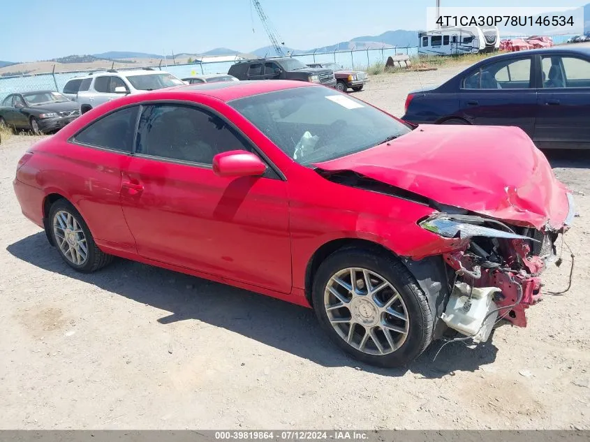 2008 Toyota Camry Solara Sle V6 VIN: 4T1CA30P78U146534 Lot: 39819864