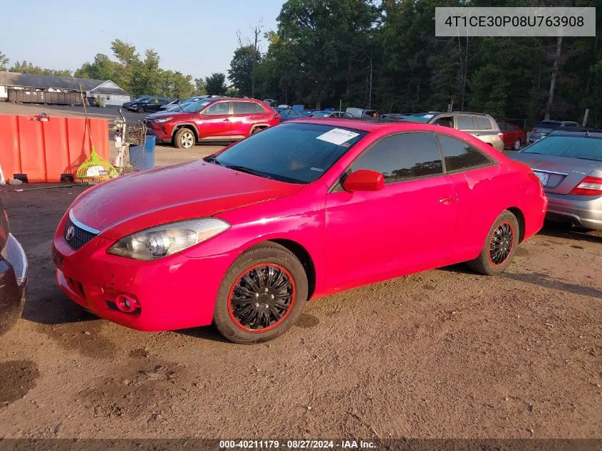 2008 Toyota Camry Solara Se VIN: 4T1CE30P08U763908 Lot: 40211179