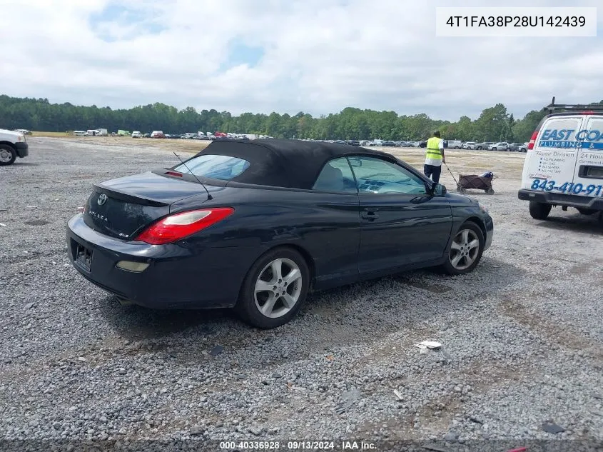 4T1FA38P28U142439 2008 Toyota Camry Solara Sle