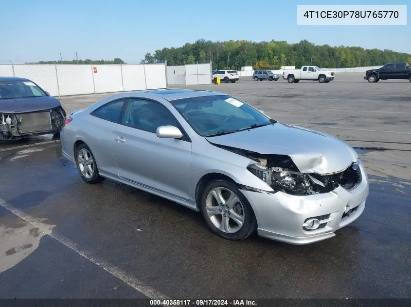 2008 Toyota Camry Solara Sport VIN: 4T1CE30P78U765770 Lot: 40358117