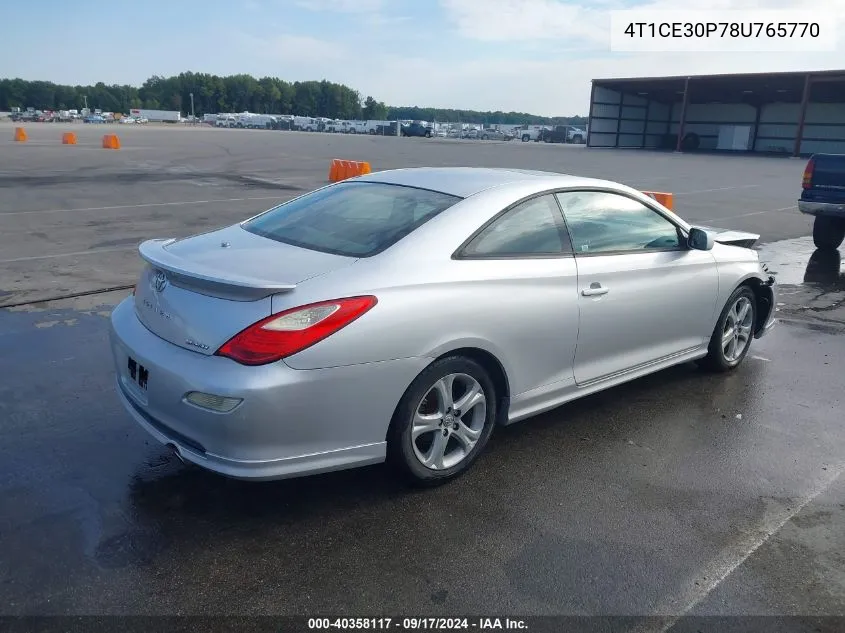 2008 Toyota Camry Solara Sport VIN: 4T1CE30P78U765770 Lot: 40358117