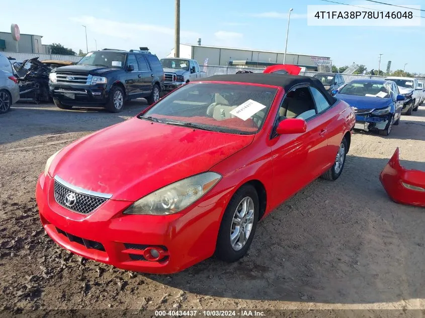 2008 Toyota Camry Solara Se VIN: 4T1FA38P78U146048 Lot: 40434437