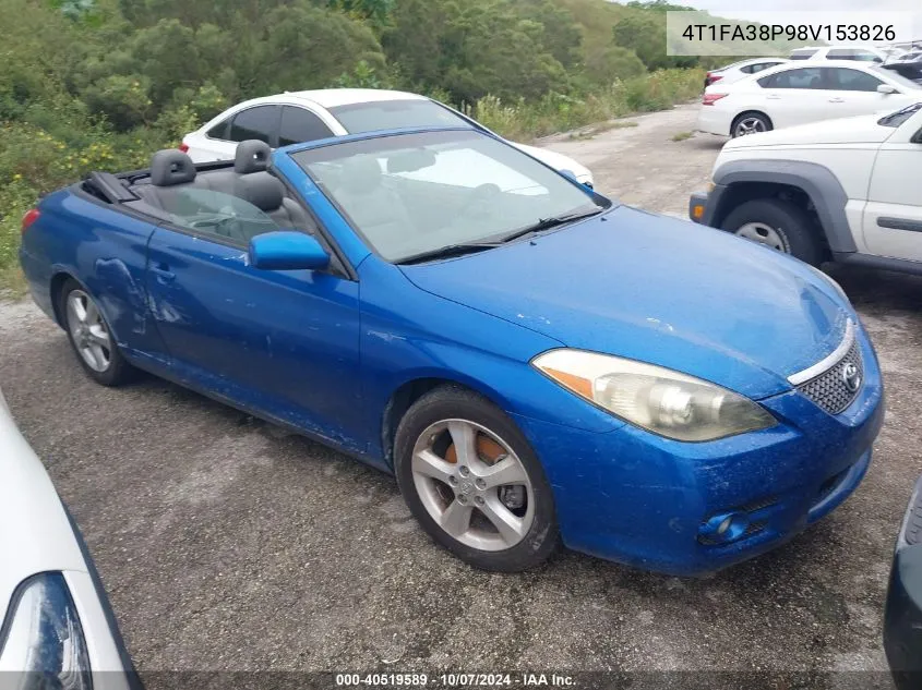 2008 Toyota Camry Solara Se/Sle/Sport VIN: 4T1FA38P98V153826 Lot: 40519589