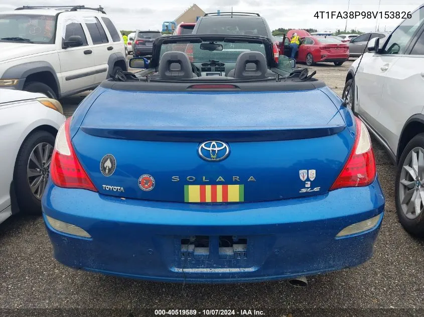 4T1FA38P98V153826 2008 Toyota Camry Solara Se/Sle/Sport