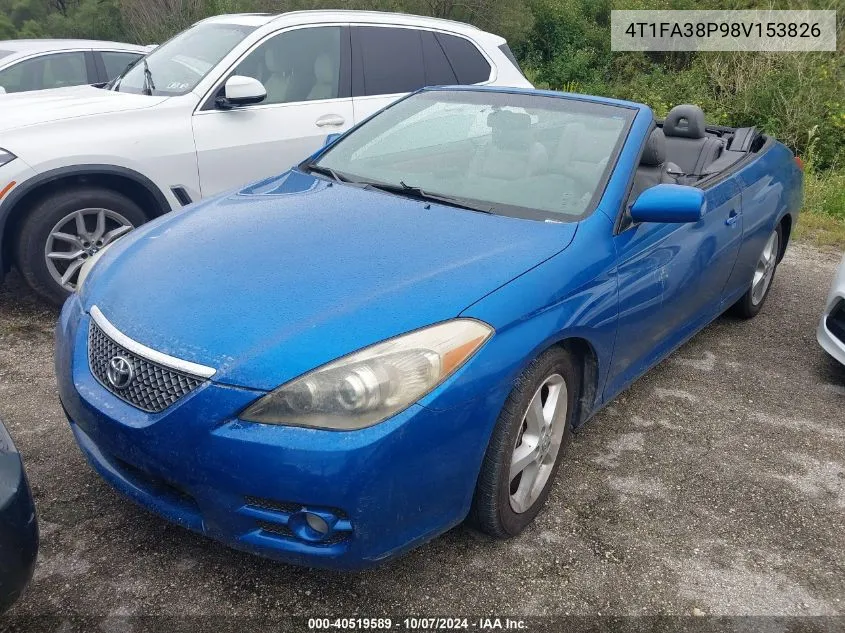 2008 Toyota Camry Solara Se/Sle/Sport VIN: 4T1FA38P98V153826 Lot: 40519589