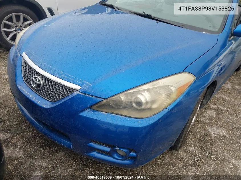 2008 Toyota Camry Solara Se/Sle/Sport VIN: 4T1FA38P98V153826 Lot: 40519589