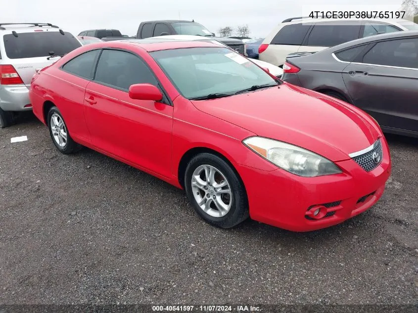 2008 Toyota Camry Solara Se VIN: 4T1CE30P38U765197 Lot: 40541597