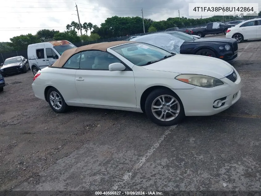 4T1FA38P68U142864 2008 Toyota Camry Solara Se/Sle/Sport