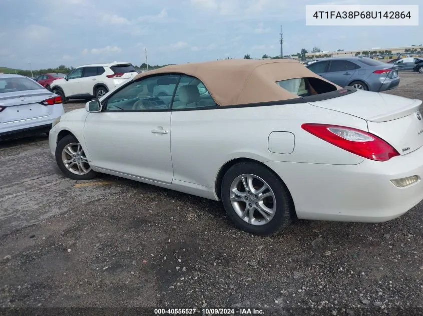 2008 Toyota Camry Solara Se/Sle/Sport VIN: 4T1FA38P68U142864 Lot: 40556527