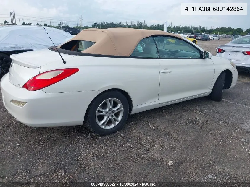 2008 Toyota Camry Solara Se/Sle/Sport VIN: 4T1FA38P68U142864 Lot: 40556527