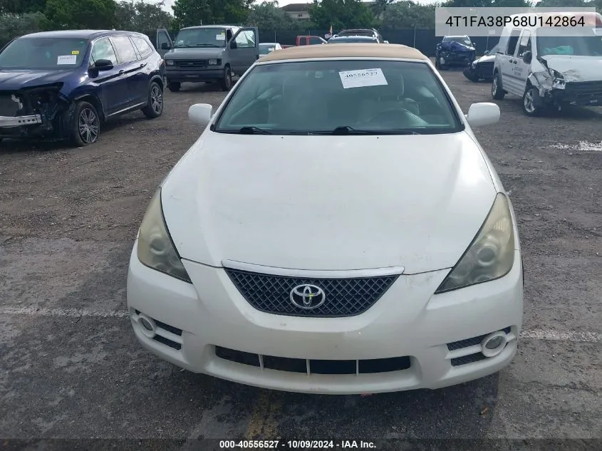 4T1FA38P68U142864 2008 Toyota Camry Solara Se/Sle/Sport