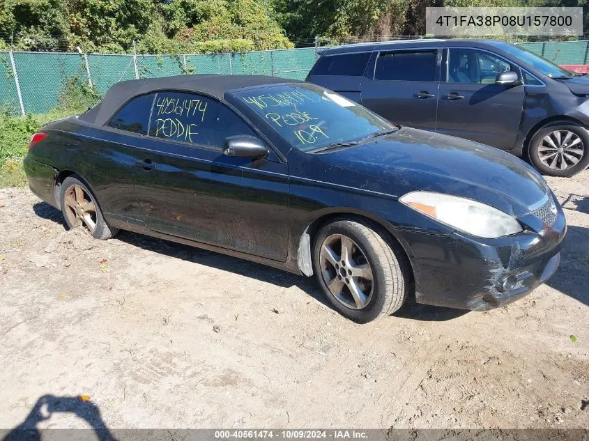 2008 Toyota Camry Solara Sle VIN: 4T1FA38P08U157800 Lot: 40561474