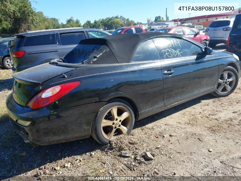 2008 Toyota Camry Solara Sle VIN: 4T1FA38P08U157800 Lot: 40561474