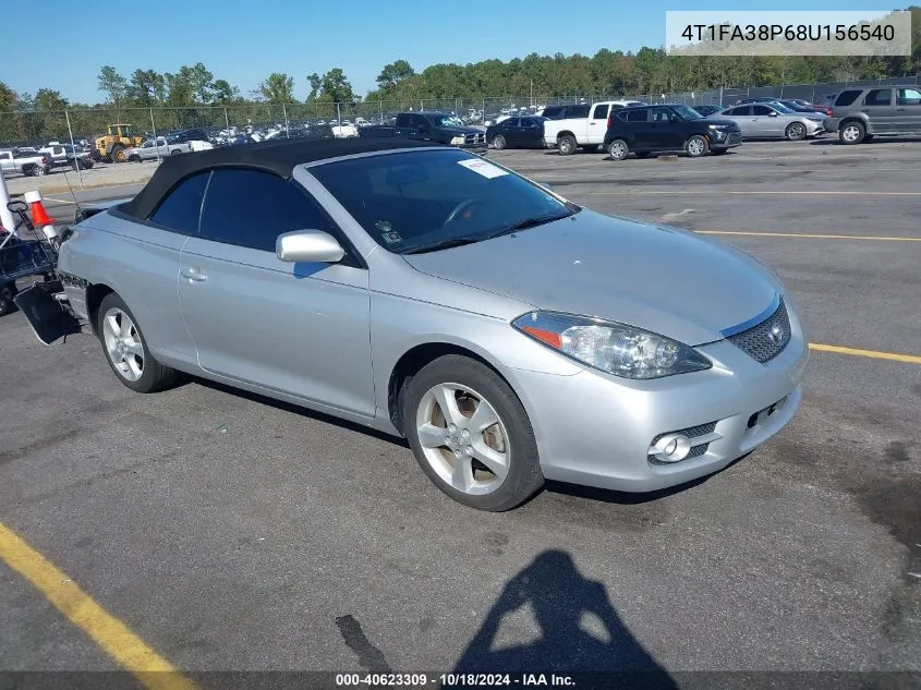 2008 Toyota Camry Solara Sle VIN: 4T1FA38P68U156540 Lot: 40623309