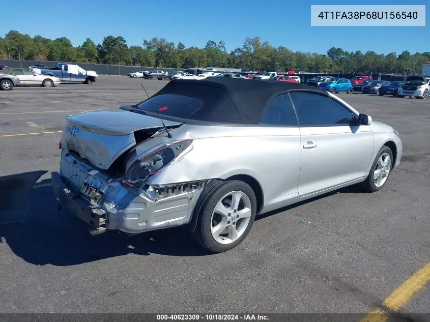 2008 Toyota Camry Solara Sle VIN: 4T1FA38P68U156540 Lot: 40623309