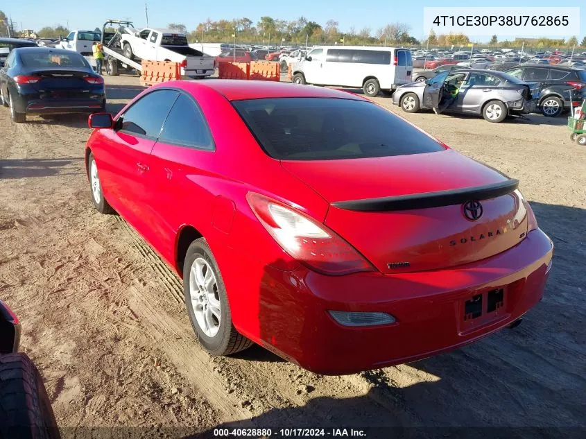 2008 Toyota Camry Solara Se VIN: 4T1CE30P38U762865 Lot: 40628880