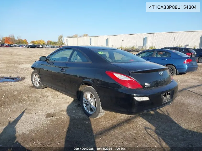 2008 Toyota Camry Solara Se V6 VIN: 4T1CA30P88U154304 Lot: 40642088