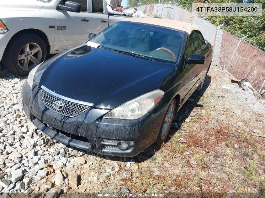 2008 Toyota Camry Solara Sle VIN: 4T1FA38P58U154200 Lot: 40662253