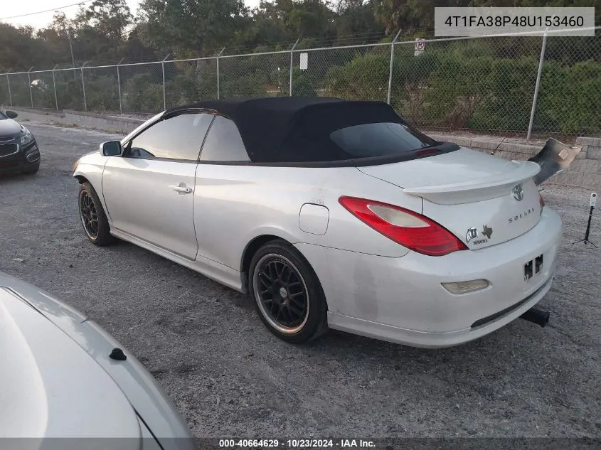 2008 Toyota Camry Solara Sport VIN: 4T1FA38P48U153460 Lot: 40664629