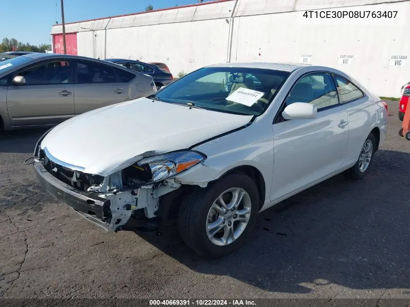 2008 Toyota Camry Solara Sle VIN: 4T1CE30P08U763407 Lot: 40669391